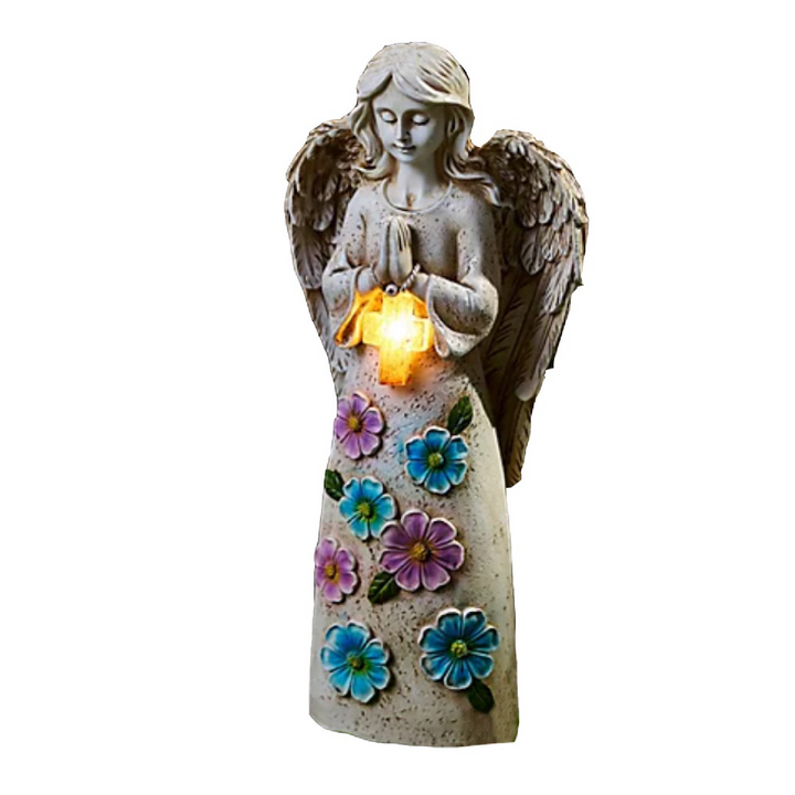 Solar Garden Angel - Blue / Purple